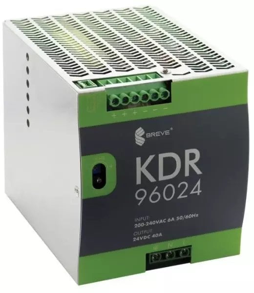 Zasilacz impulsowy KDR 96024 230/ 24VDC 40A 960W na szynę DIN, Uzas: 180-264VAVAC, Ta70, 17000-1821