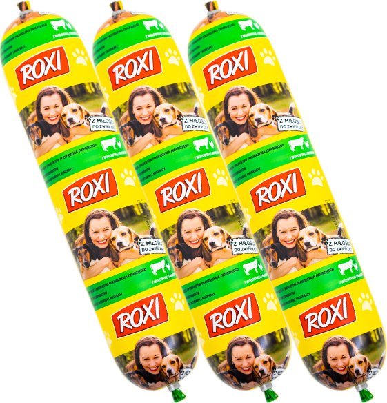 ROXI KIEŁBASA 10x900g z WOŁOWINĄ I DROBIEM
