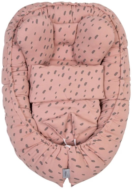 Kokon z podusią i kołderką Soft Rose