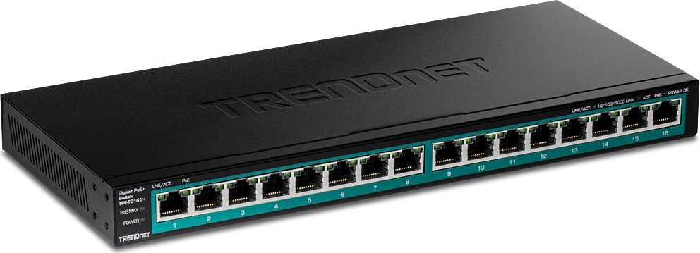 Switch TRENDnet 16-PORT GIGABIT POE+ SWITCH