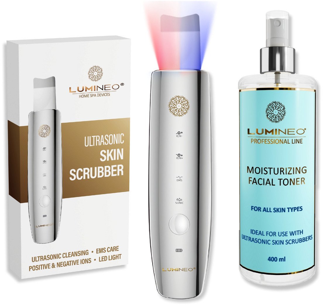 LUMINEO Professional Line Peeling kawitacyjny LED 5w1 + Tonik nawilżający do kawitacji Lumineo