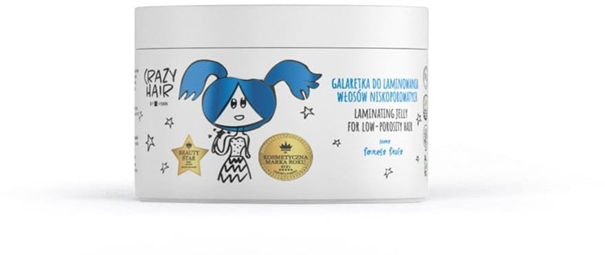 HISKIN Crazy Hair Galaretka do laminowania włosów niskoporowatych - Forest Fruit (owoce leśne) 300 ml