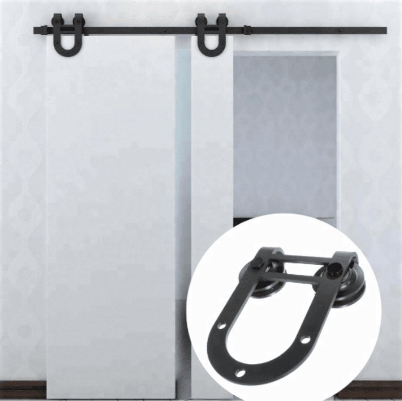 Bonmario System drzwi przesuwnych typu BARNDOOR wzór: podkowa E bez drzwi