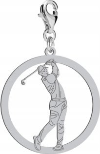 Radziszewska Jewellery Srebrny Charms z Golfistą Golf