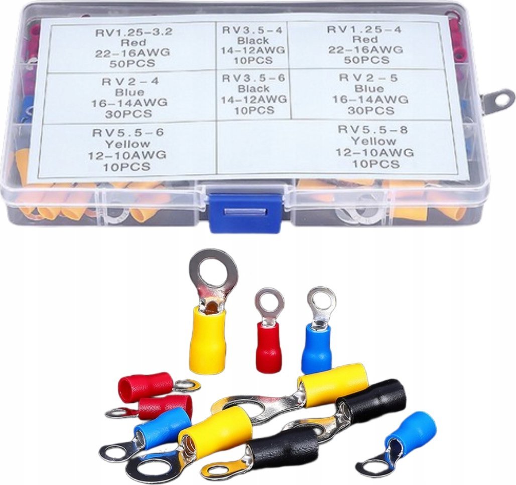 Deltaco Žiedinės jungtys su izoliacija - 200 vnt