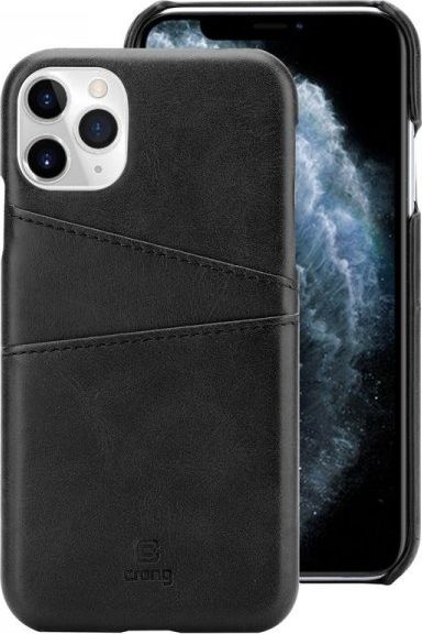 Crong Neat Cover - Etui iPhone 11 Pro z kieszeniami (czarny)