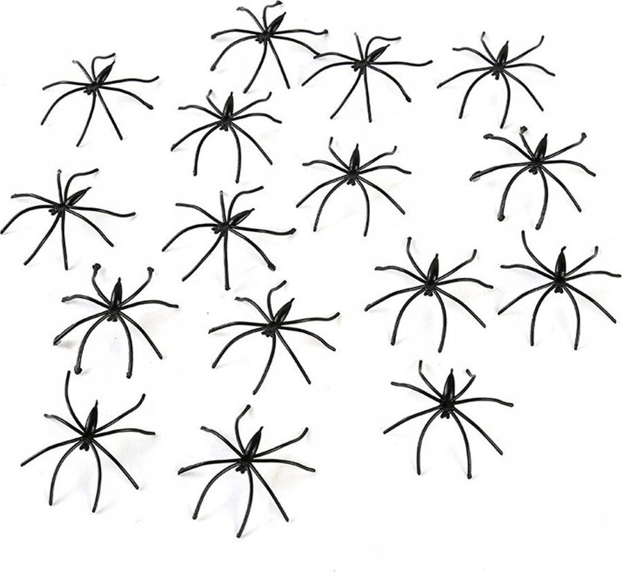 Korbi SZTUCZNE PAJĄKI PLASTIKOWE AŻ 50szt HALLOWEEN