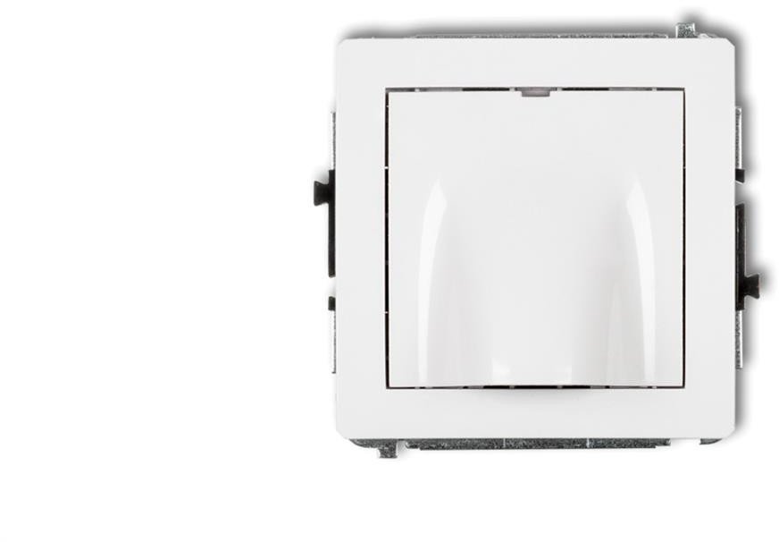 DECO Mechanizm wypustu kablowego, biały mat 25DWPK