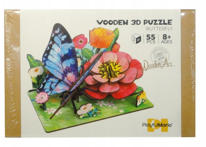 Puzzle drewn.DIY scena łąka 3D Q12055 08104