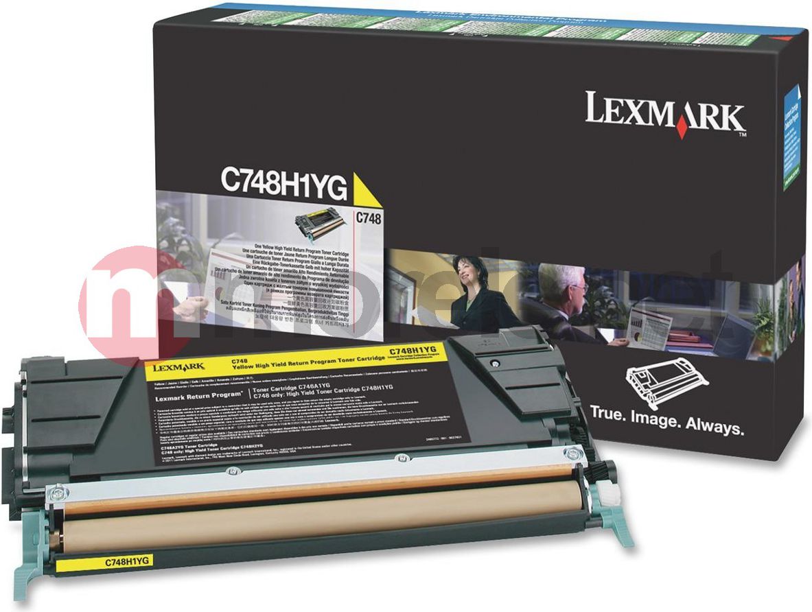 Toner Lexmark Yellow Oryginał (C748H1YG)