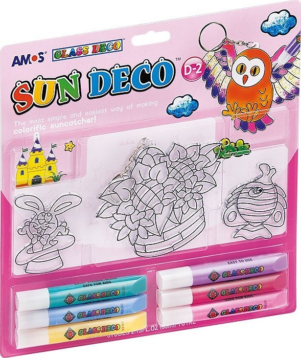 Amos Farby witrażowe Amos Sun Deco 10.5ml x6 kolorów -