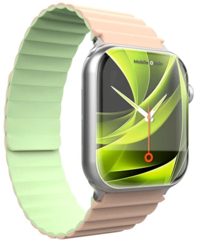 Mobile Origin Magnetic Watch Strap II, pink/light green - Apple Watch 49mm/46mm/45mm/44mm