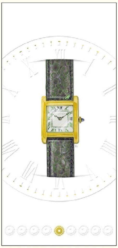 DaVinci Karnet 10x21 + koperta Zegarek kwadrat