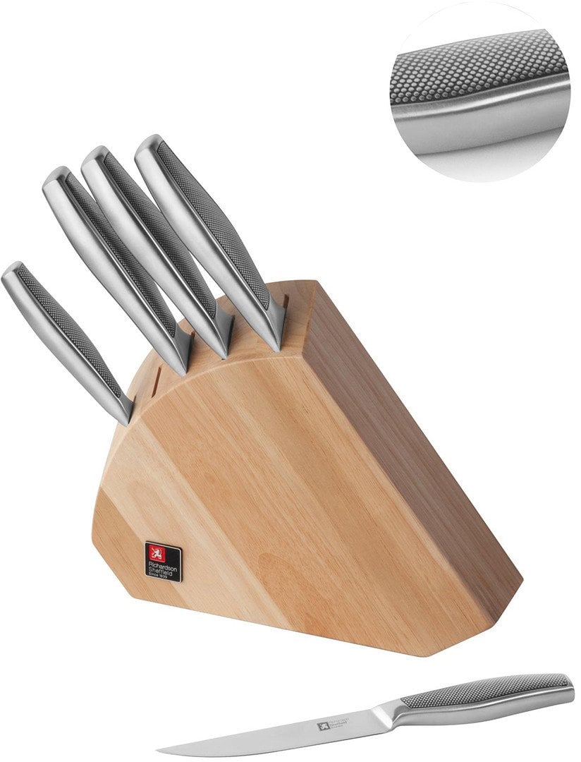 SENSE - 5 pc knife block - wood