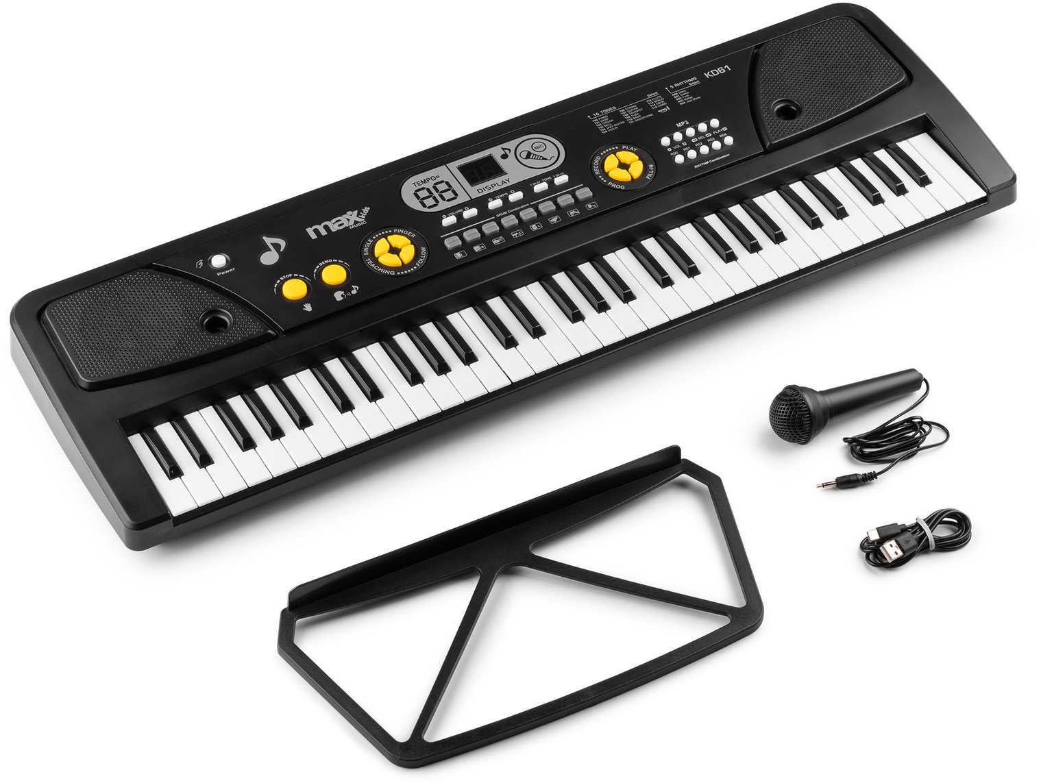 Max Keyboard 61 klawiszy KD61 z akumulatorem one size