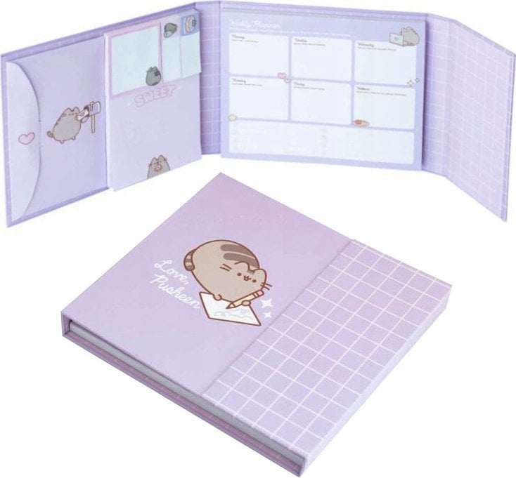 Pusheen Pusheen - Planner tygodniowy z karteczkami samoprzylepnymi z kolekcji Moments (19,3 x 16,5 cm)