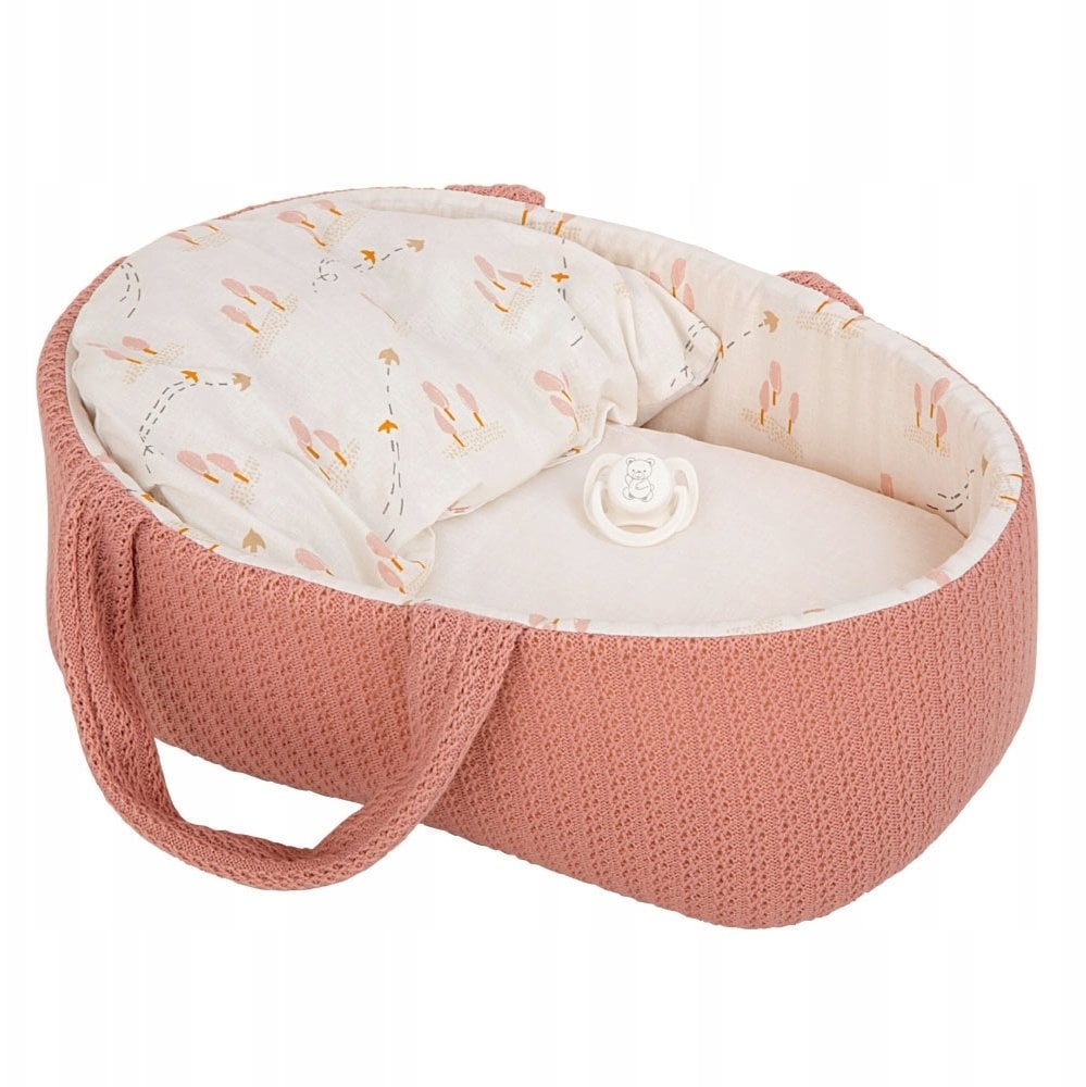 Munecas Arias Arias niemowlę w różowym nosidełku dziewczynka 33 cm