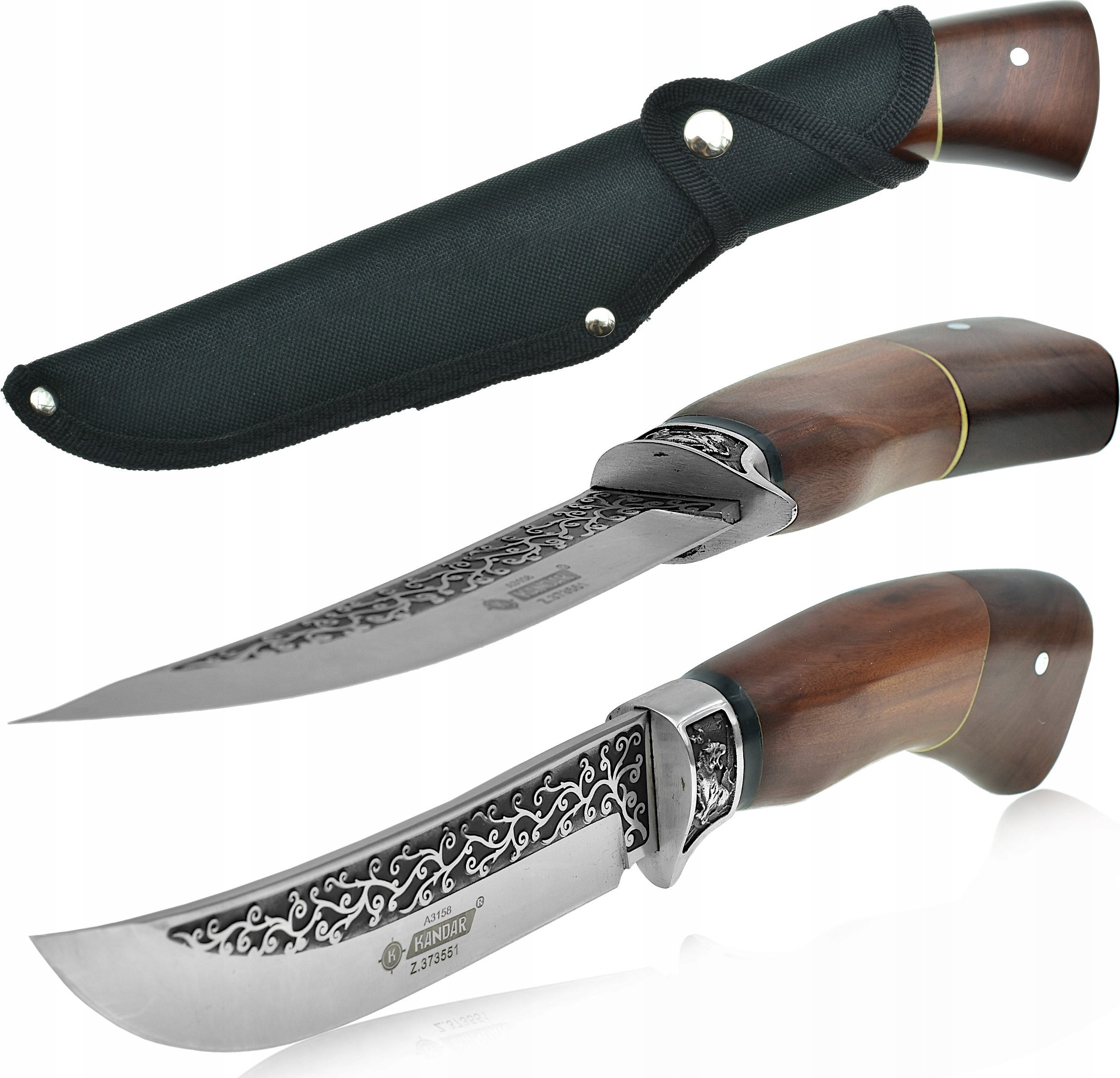 Kandar KANDAR Nóż Myśliwski Praktyczny Skinner Grawer