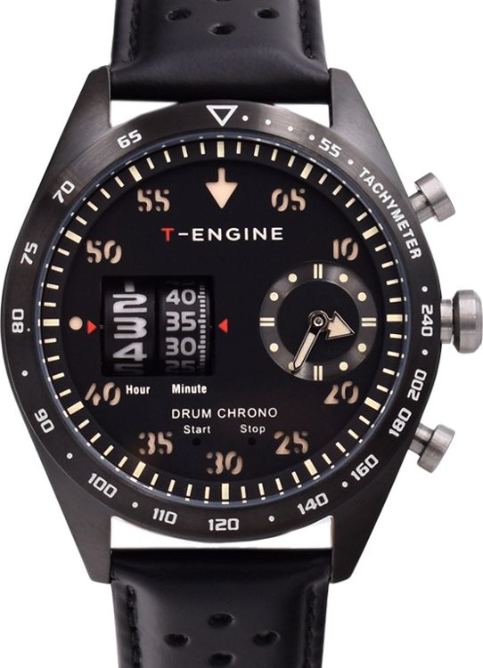 Zegarek Rubicon Zegarek męski T-ENGINE Drum Roller ELITE - CCTCP