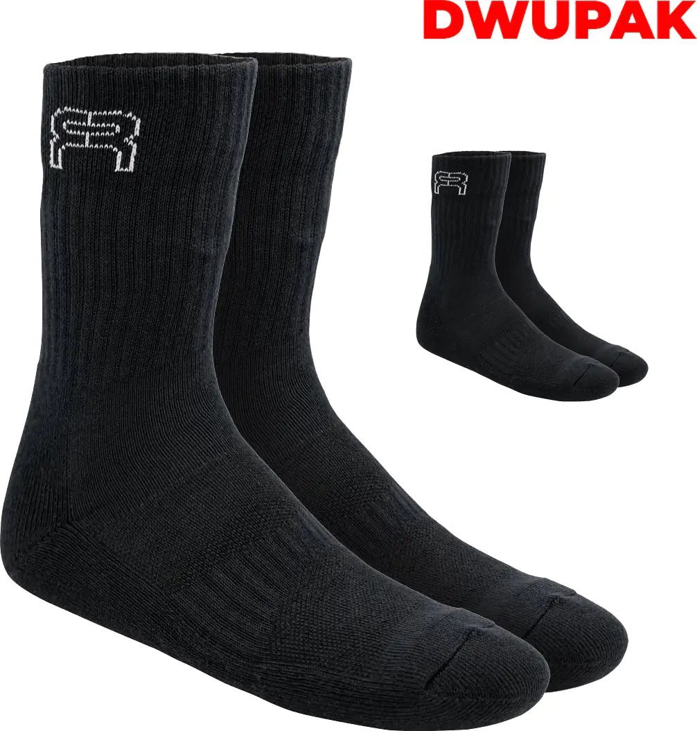 Seba/FR Skates Skarpety FR Sport Socks 2 Pack Black 45-47