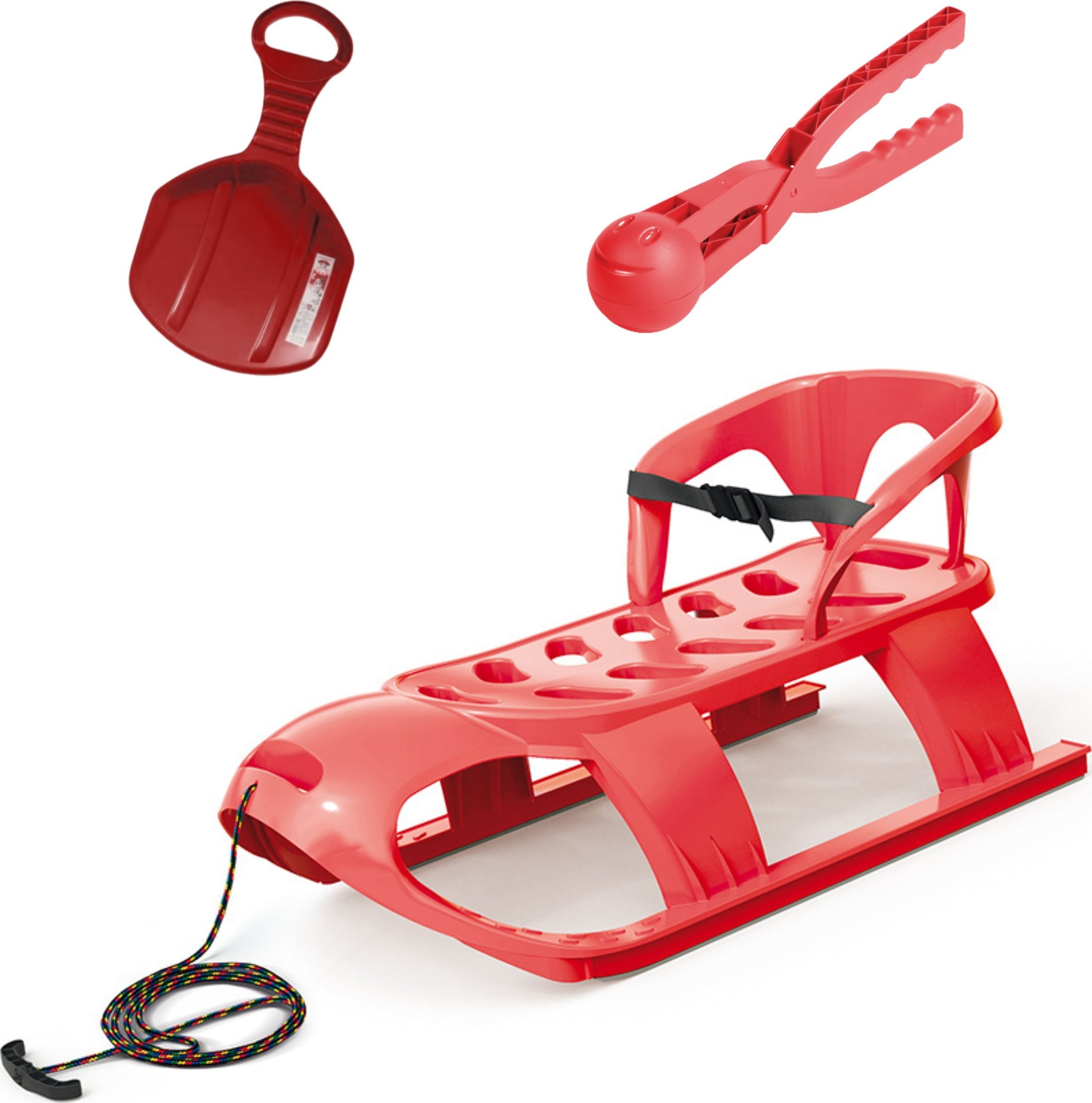 Prosperplast Sanki z oparciem BEZZY SEAT + Ślizg + śnieżkomat