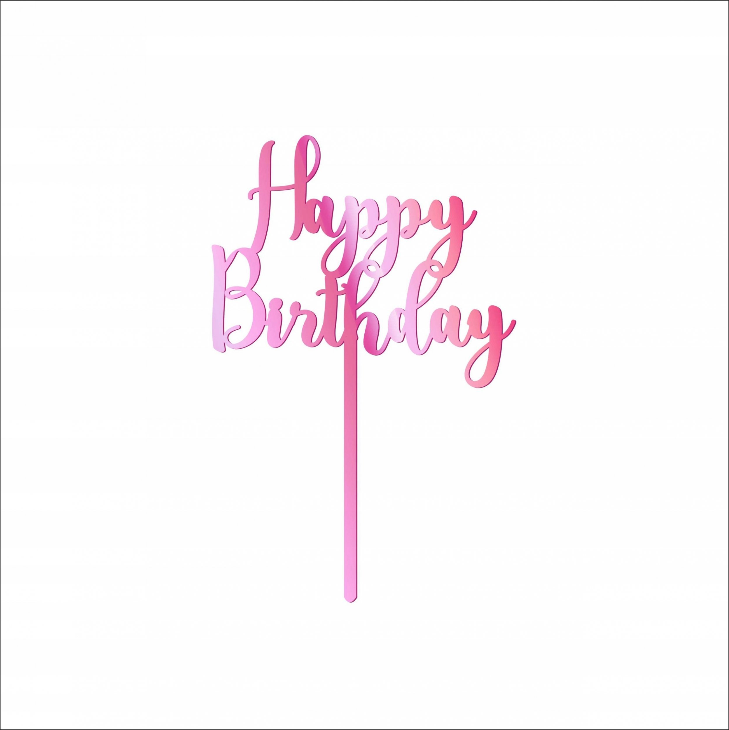 details Topper na tort happy birthday kolory GRATIS