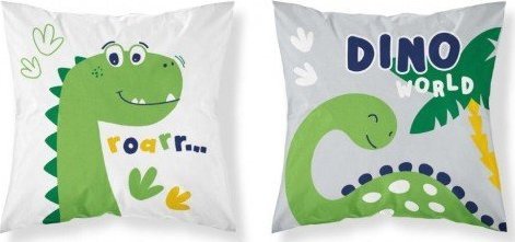 Detexpol Poszewka 40x40 bawełniana dino