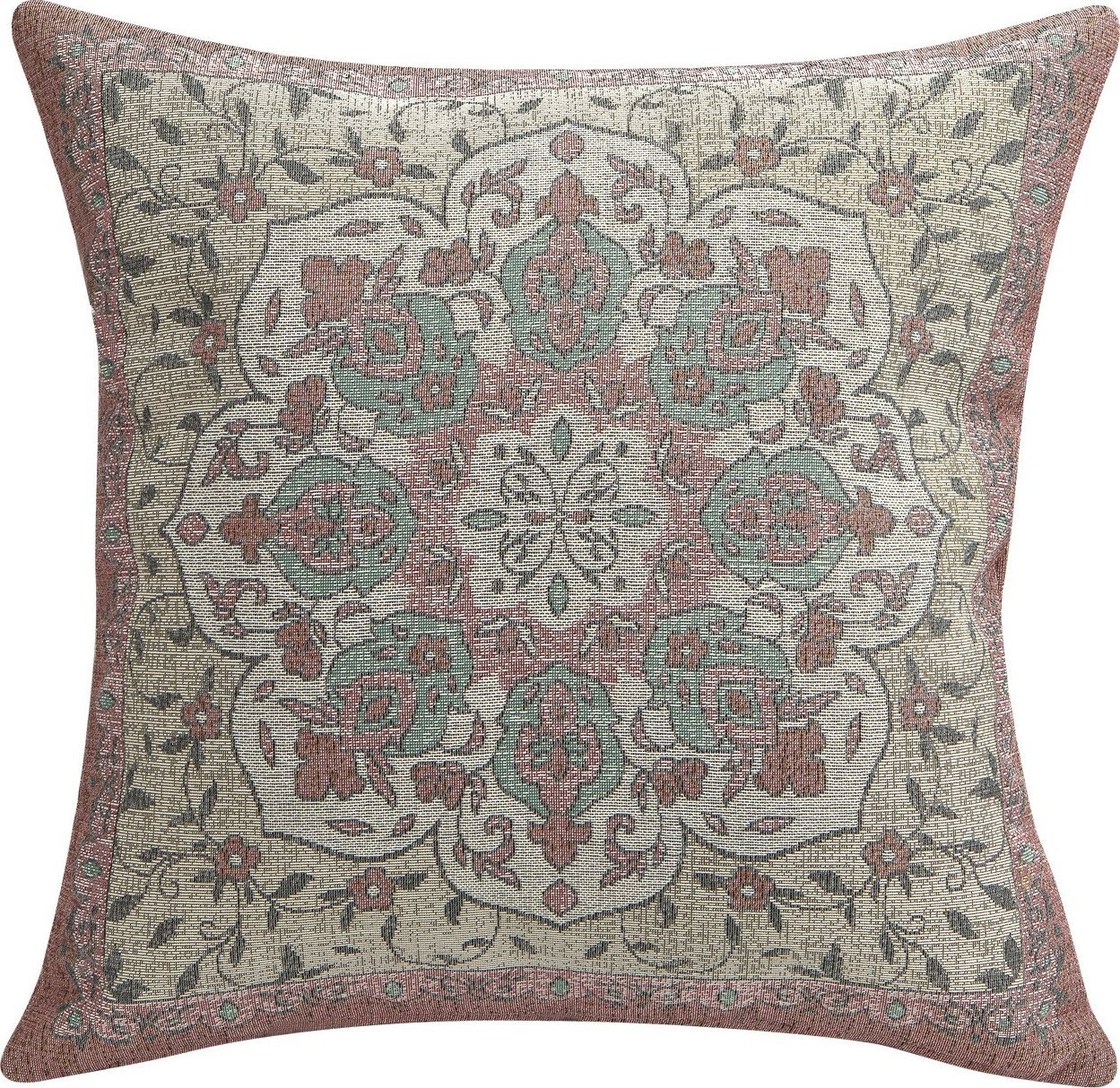 Witek Home Poszewka dekoracyjna 45x45 cm Różowa turecka