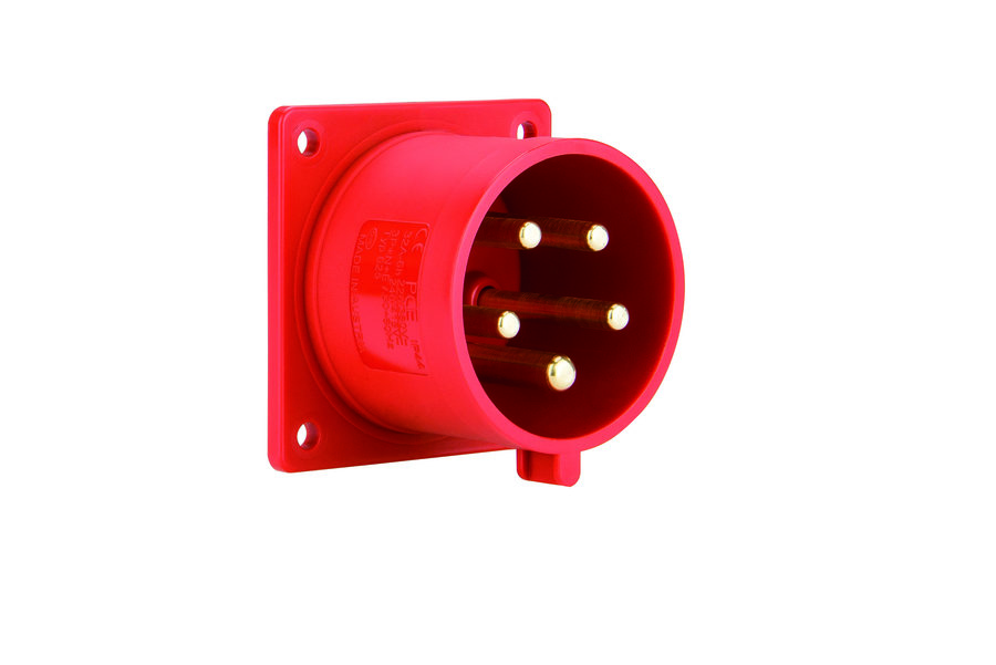 PCE Wtyczka tablicowe prosta 16A 400V 3P+Z+N IP44 - 615-6