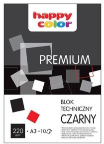 Happy Color Blok techniczny A3 10k czarny