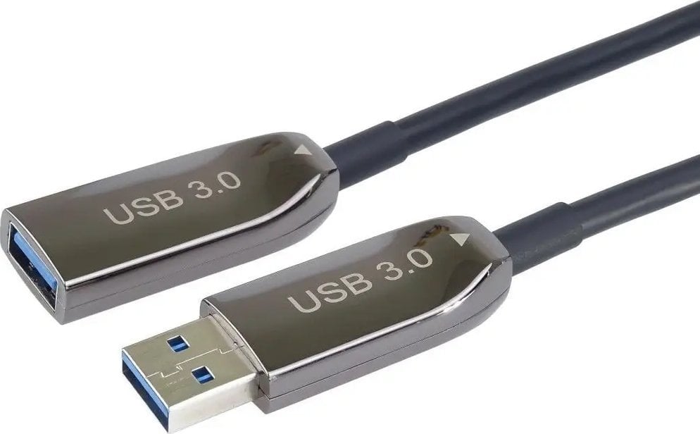 Kabel USB PremiumCord USB-A - USB-A 10 m Czarny (ku3opt10)