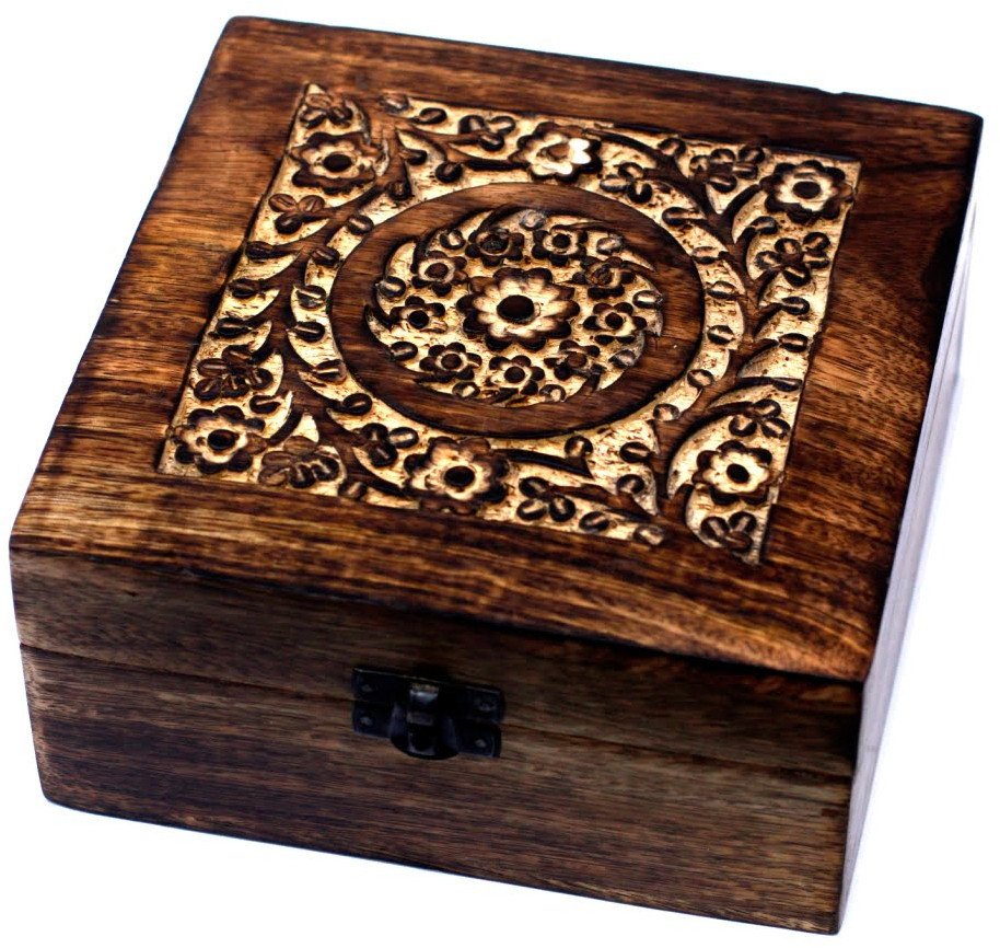 Pudełko do olejków - Kwadrat na 25 olejków