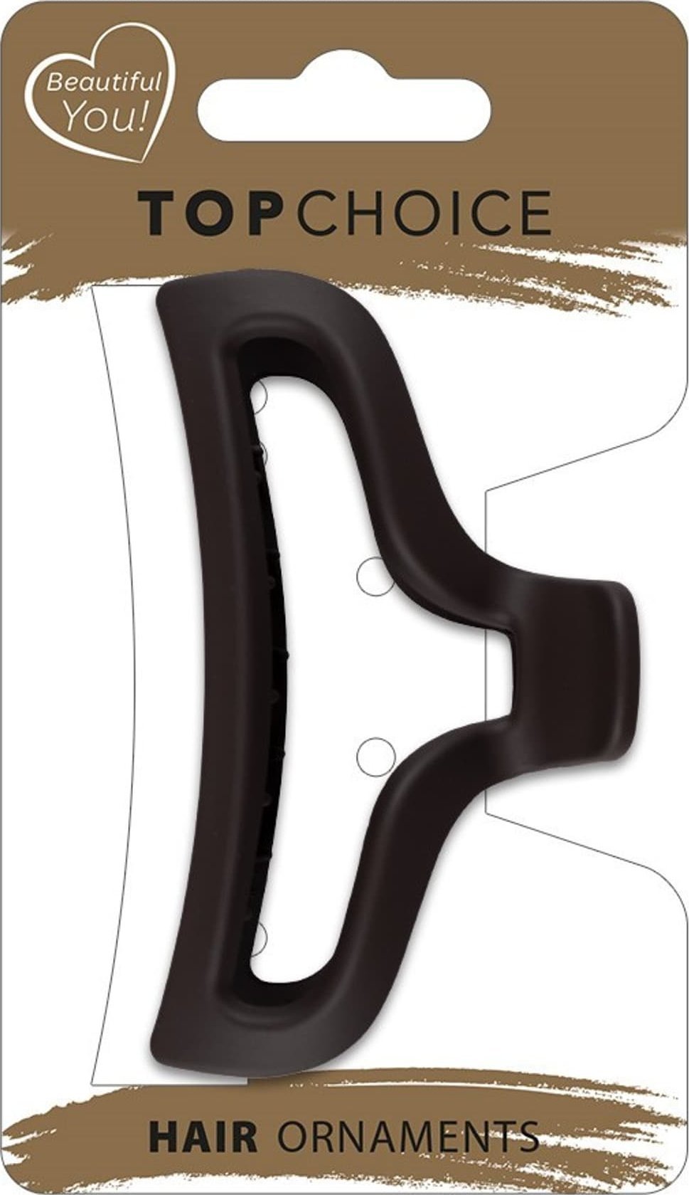 Top Choice TOP CHOICE Klamra do włosów - kokarda matowa (20216) 1 szt. - mix kolorów