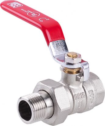 Perfexim Zawór kulowy wodny WZ DN25 ze śrubunkiem rączka wzmocniony PHA-005/R G1WZ PN30 DN25 (00-005-0250-100)