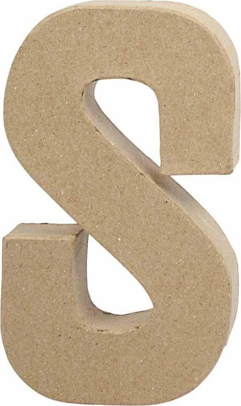 Creativ Company Litera S z papier-mache H: 20,5 cm
