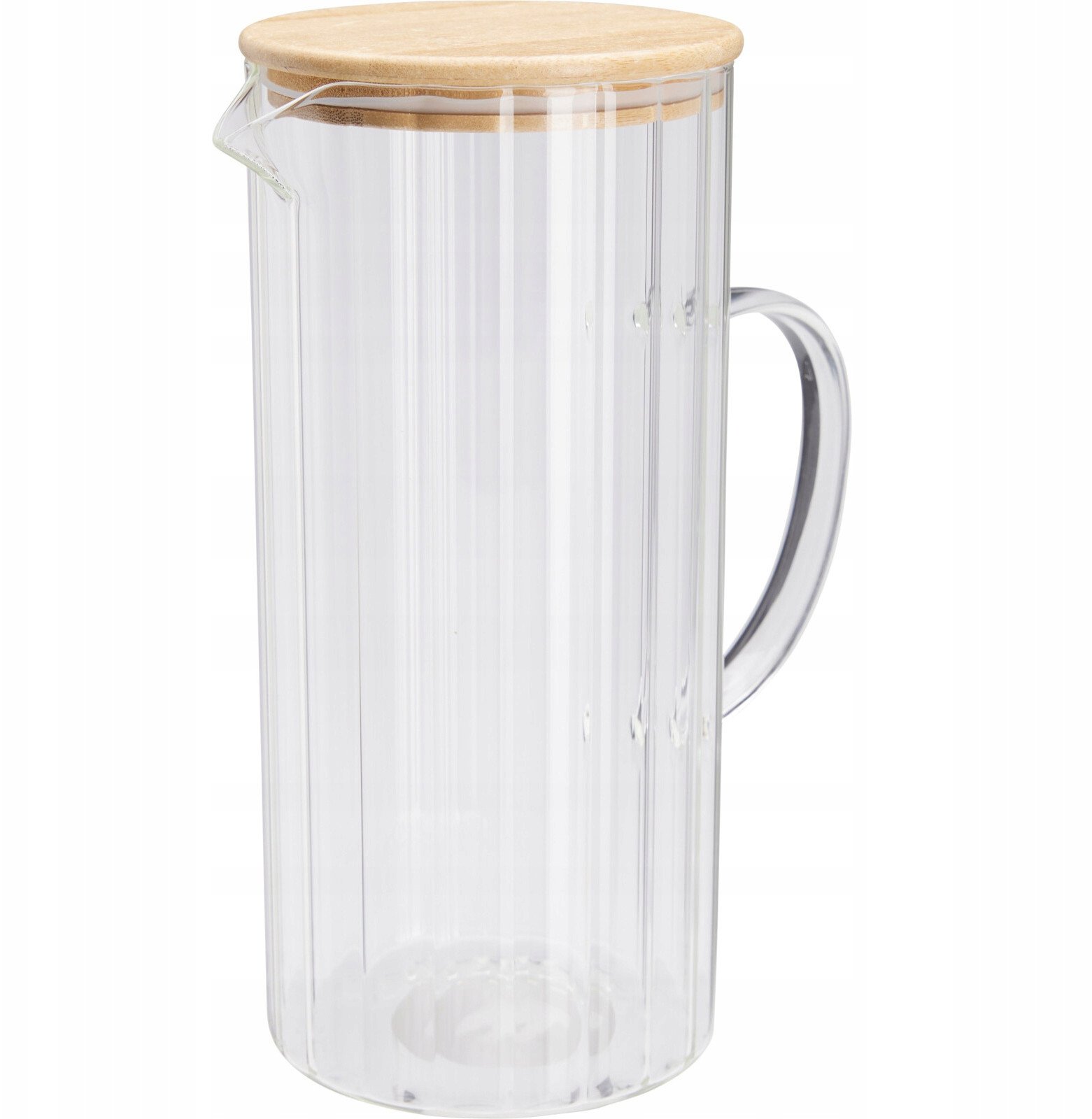 Dzbanek na wodę szklany NATO, ryflowane szkło 1,4 l