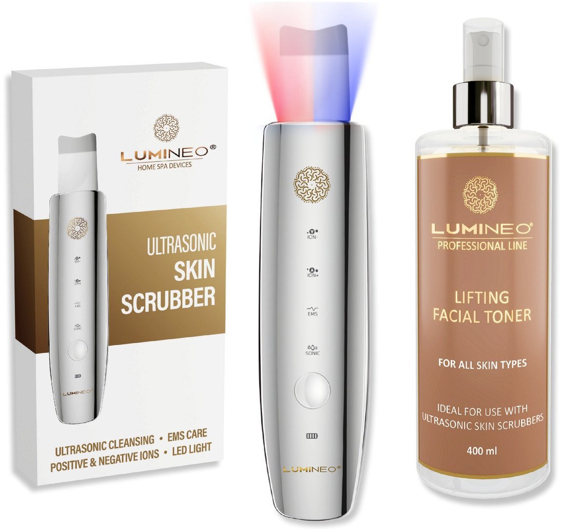 LUMINEO Professional Line Peeling kawitacyjny LED 5w1 + Tonik liftingujący do kawitacji Lumineo