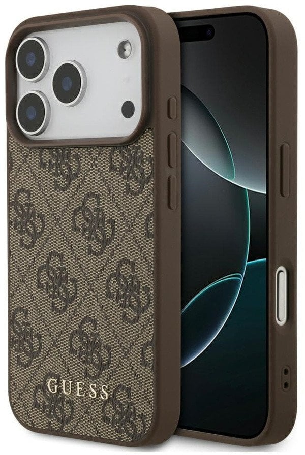 Guess Etui 4G Classic do iPhone 17 Pro brązowy