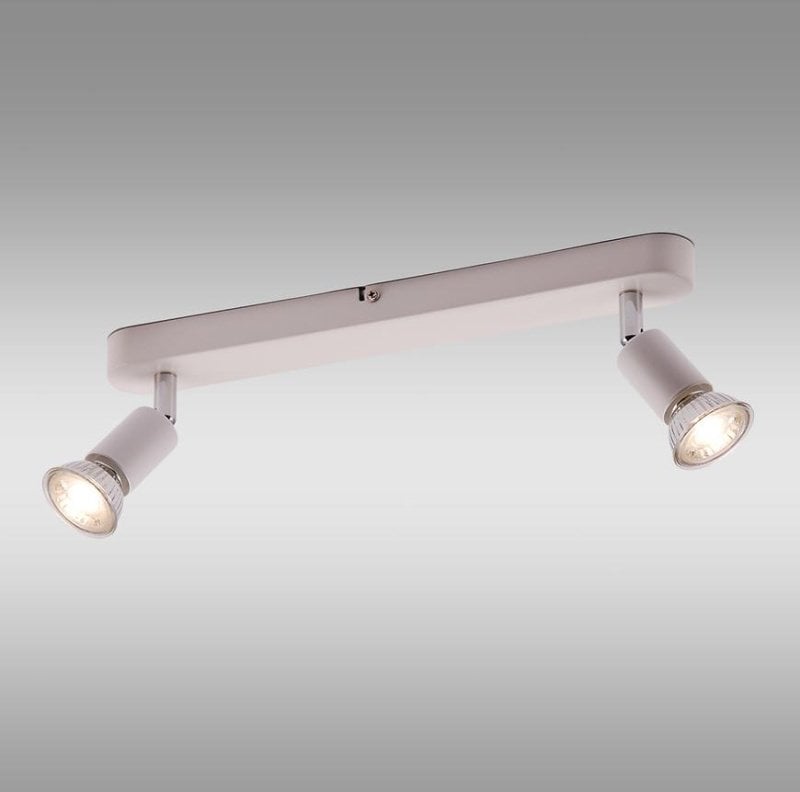 Lampa sufitowa Volteno Oprawa ścienno-sufitowa 2xGU10 Spot biała