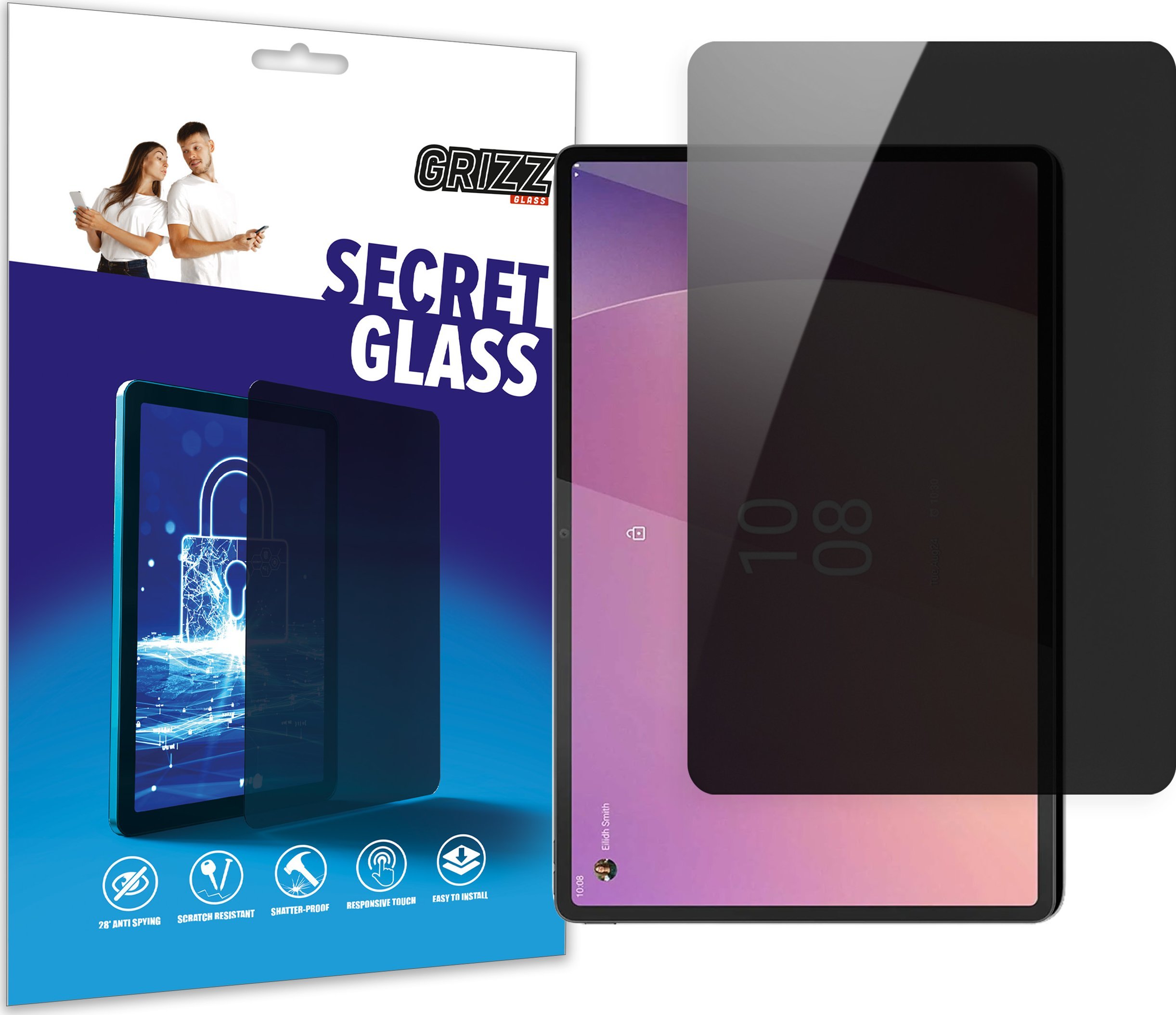 GrizzGlass Szkło prywatyzujące GrizzGlass SecretGlass do Lenovo Tab Extreme