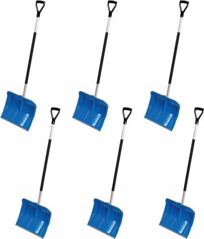 6x Łopata do śniegu ALPIN 2 alutube Zgarniacz do odśnieżania