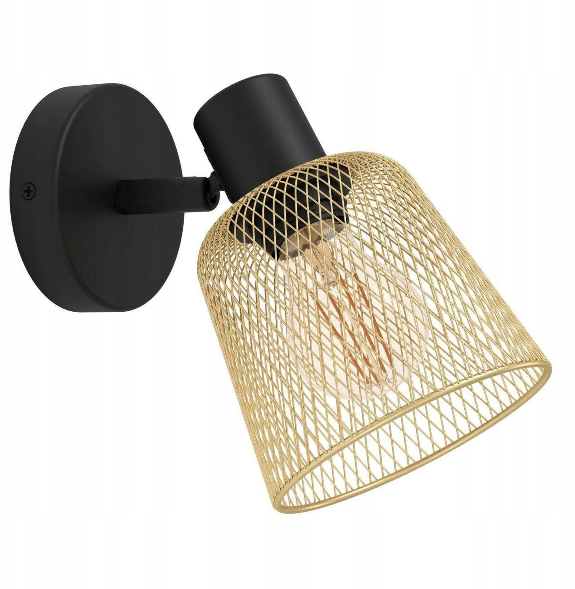 EGLO COSLADA VÆG E27 SORT MESSING