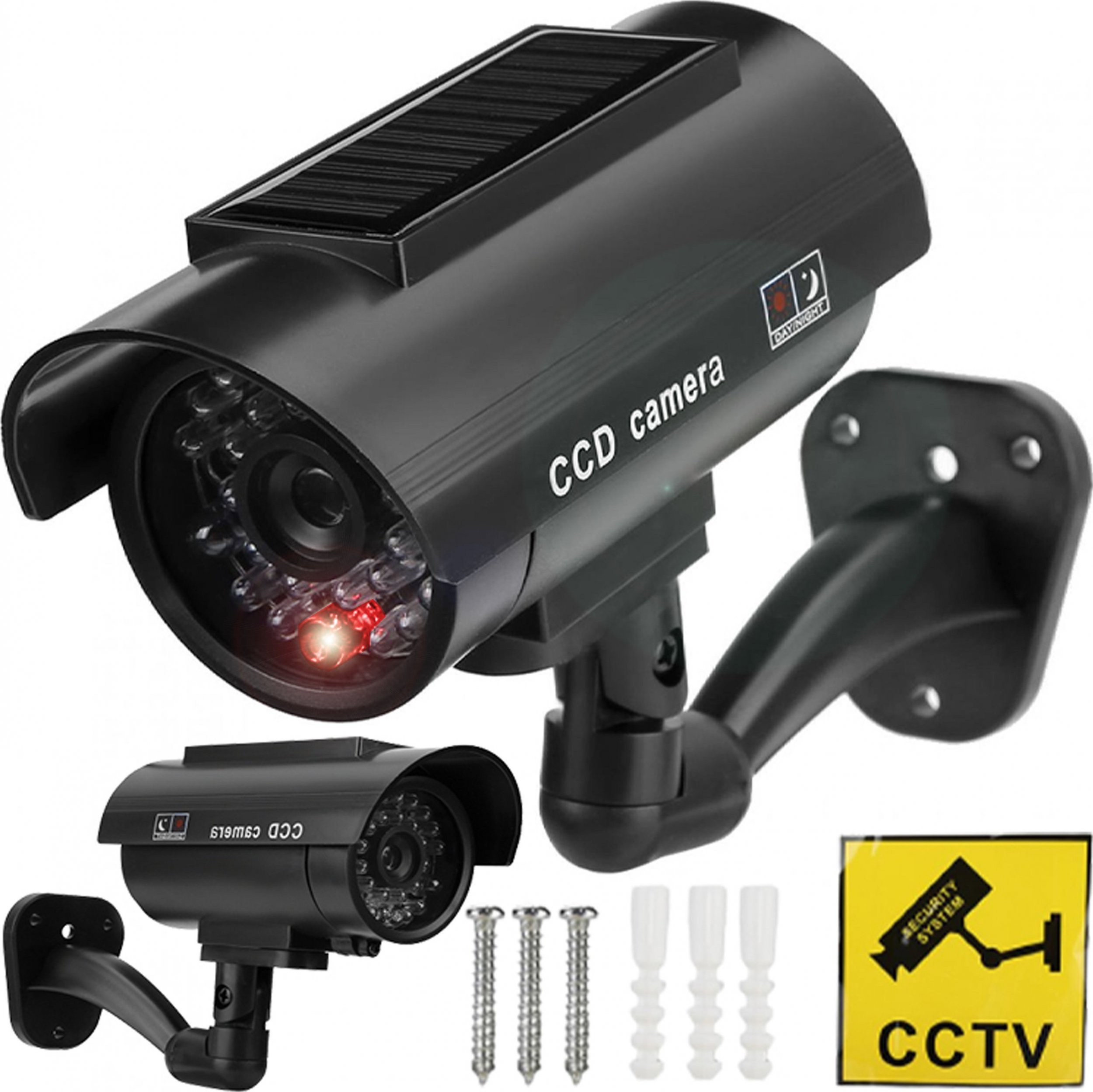 Retoo ATRAPA KAMERY KAMERA MIGAJĄCA DIODA LED SOLARNA