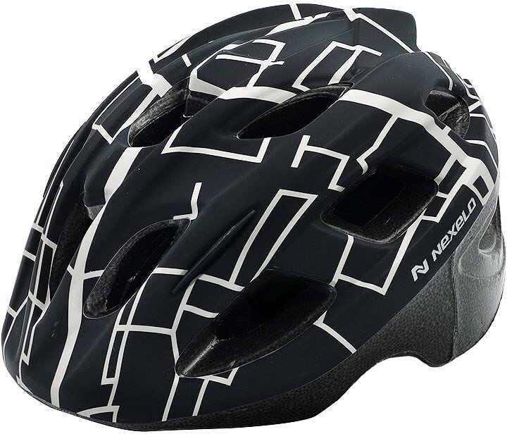 Kask dziecięcy NEXELO VIA Matt lekki i regulowany Rozmiar kasku: M(53-55cm), Wybierz kolor: Black/silver