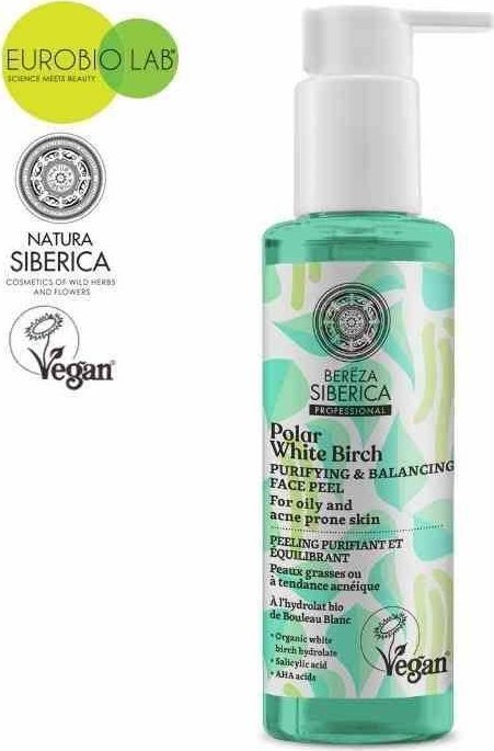 Natura Siberica BEREZA Peeling do skóry tłustej oraz z tendencją do powstawania trądziku 145 ml
