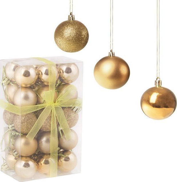 Springos Bombki choinkowe 3 cm na choinkę 30 szt. UNIWERSALNY