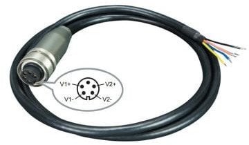 5-pin M23 Female to bare