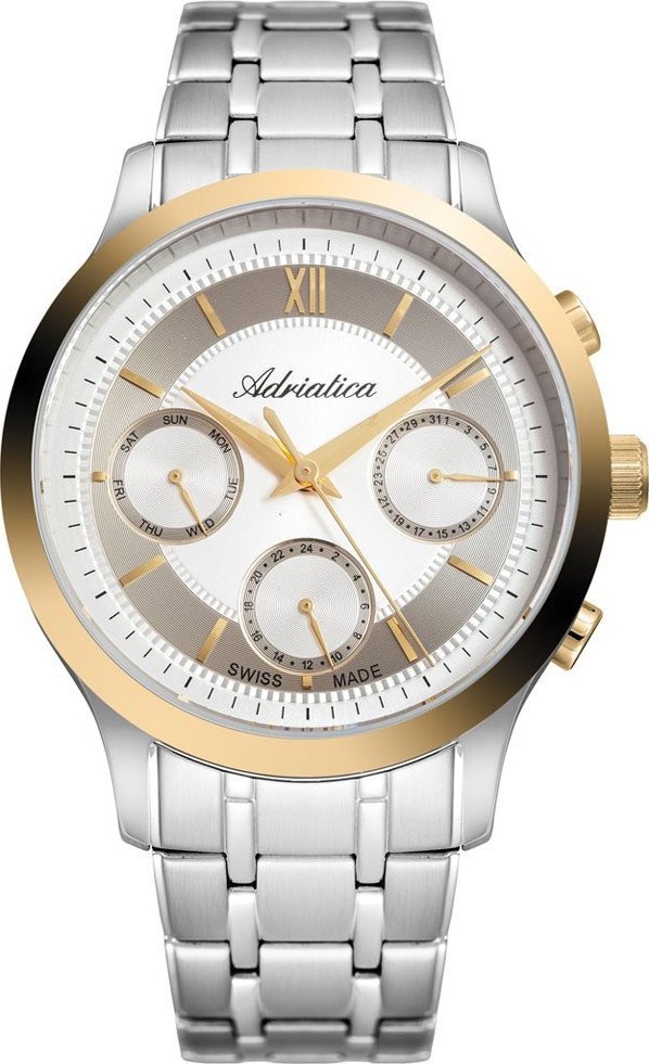 Zegarek Adriatica Zegarek Męski Adriatica na bransolecie A8276.2163QF Swiss Made