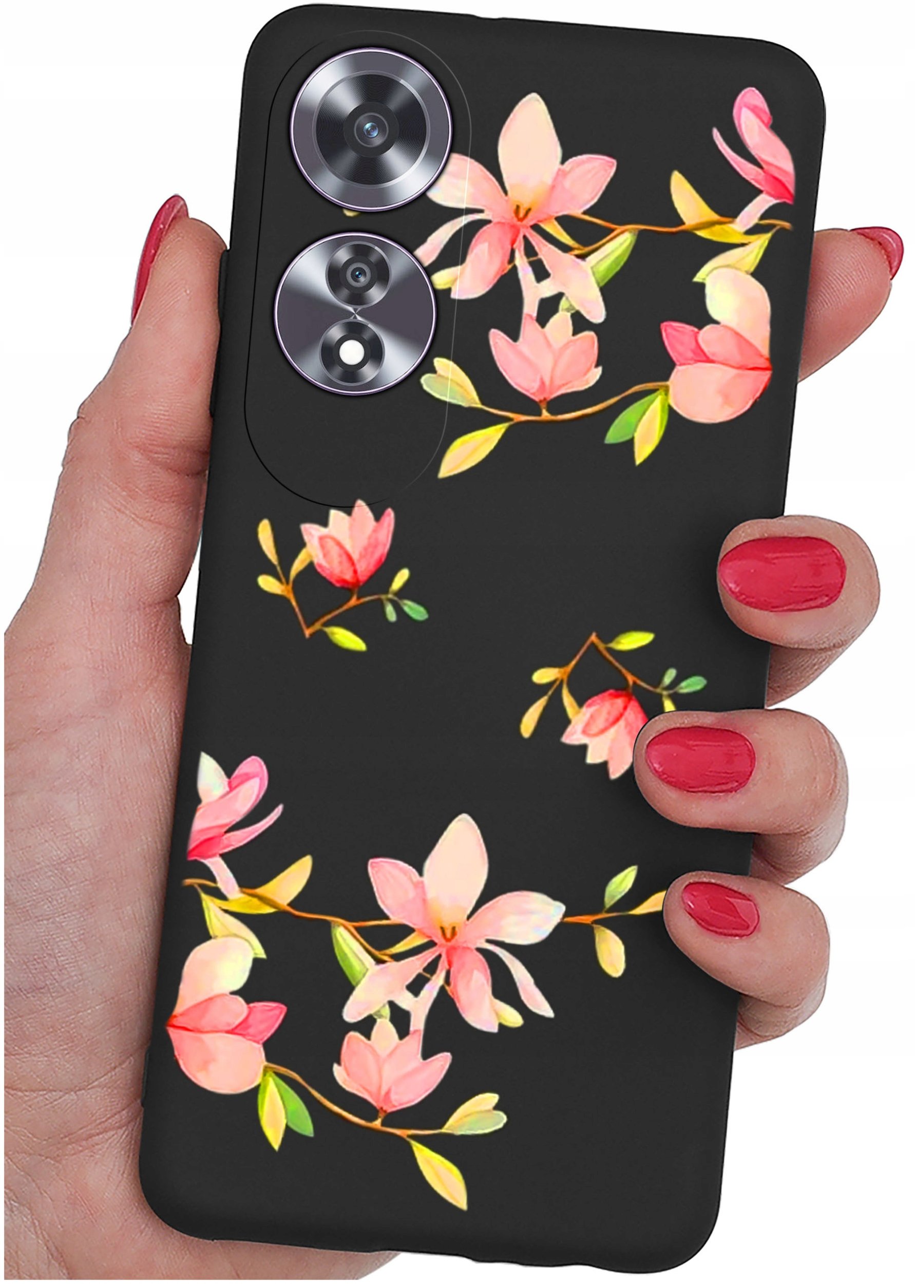 Etui do Oppo A60 4G WZORY |SILIKONOWE MATT CASE + SZKŁO 9H