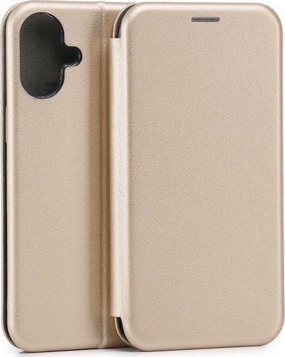 Beline Beline Etui Book Magnetic iPhone 16 Plus 6.7" złoty/gold